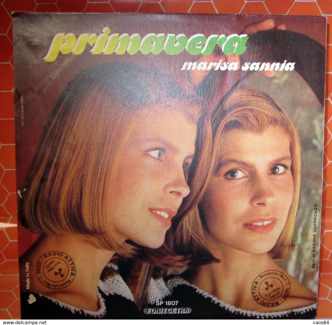 MARISA SANNIA AMORE AMORE  COVER NO VINYL 45 GIRI - 7" - Accessori & Bustine