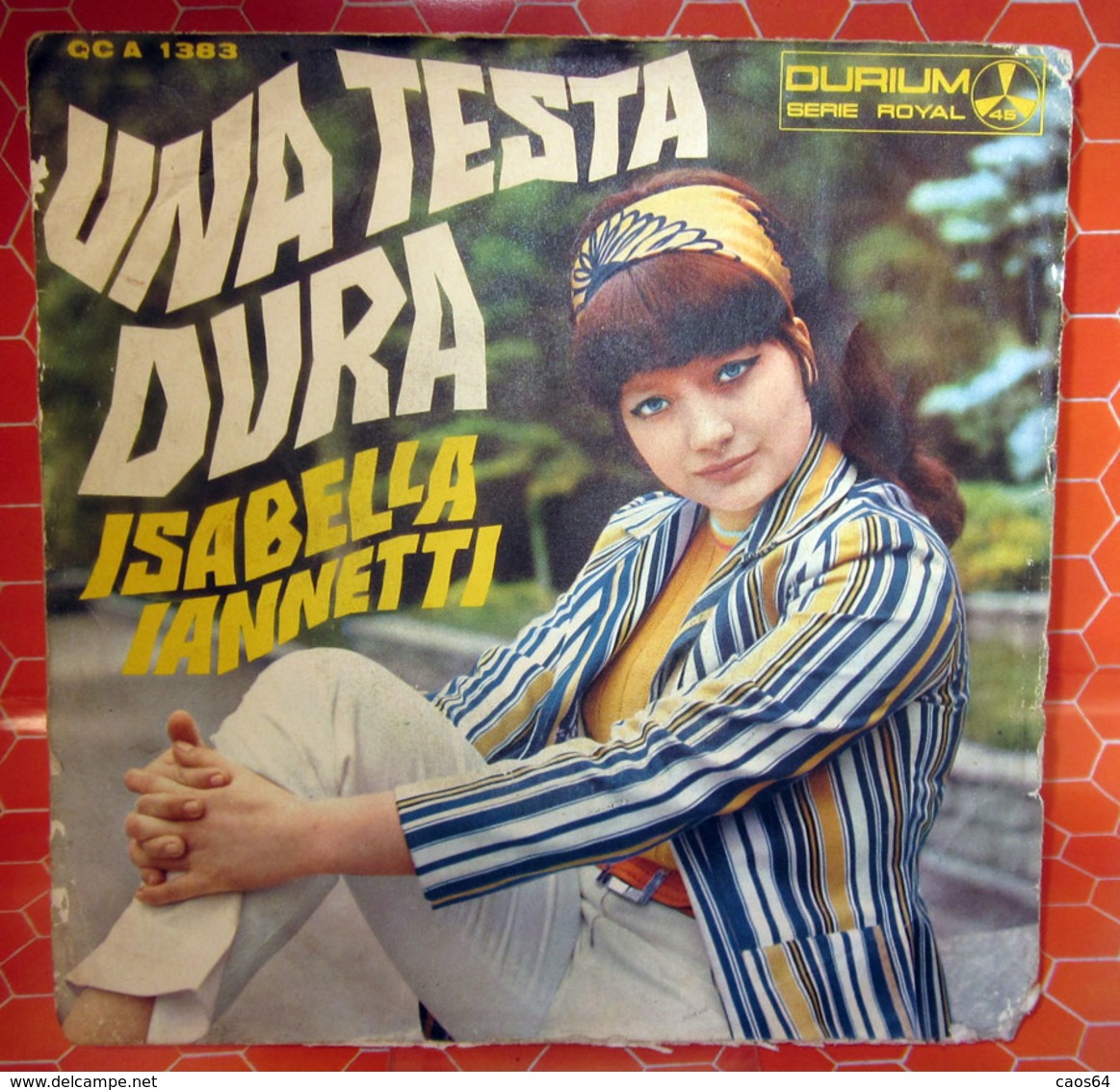 ISABELLA IANNETTI UNA TESTA DURA  COVER NO VINYL 45 GIRI - 7" - Accessoires, Pochettes & Cartons