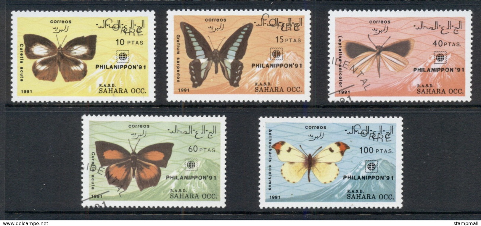 Sahara Occidental 1991 Insects Butterflies CTO - Altri - Africa