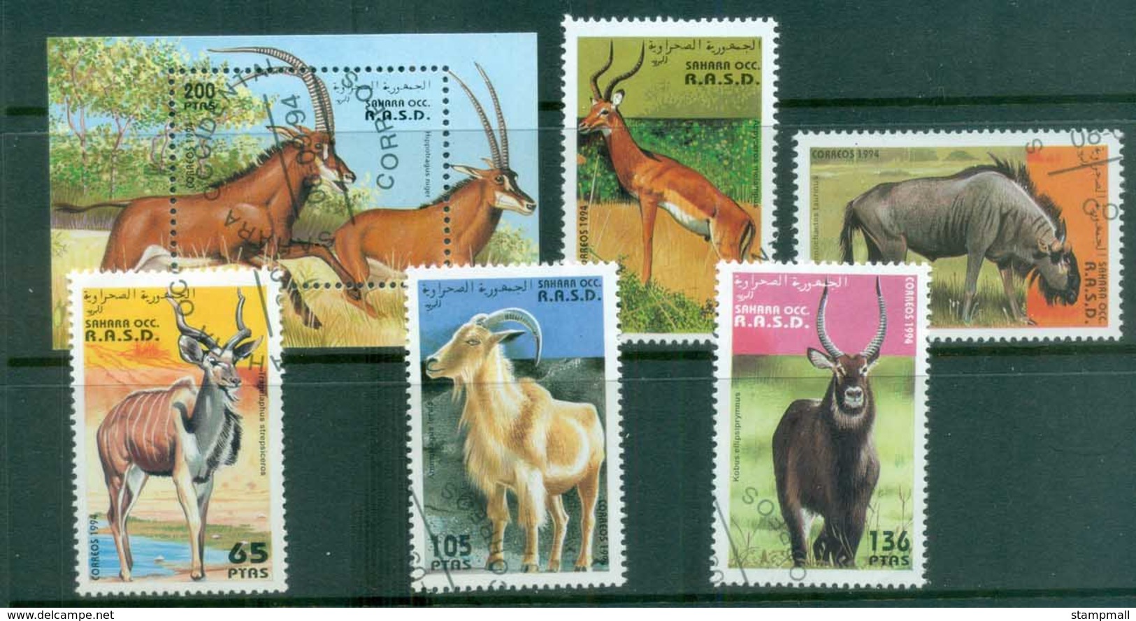 Sahara Occidental 1994 Antelopes, Gazelle2 +MS CTO - Africa (Other)