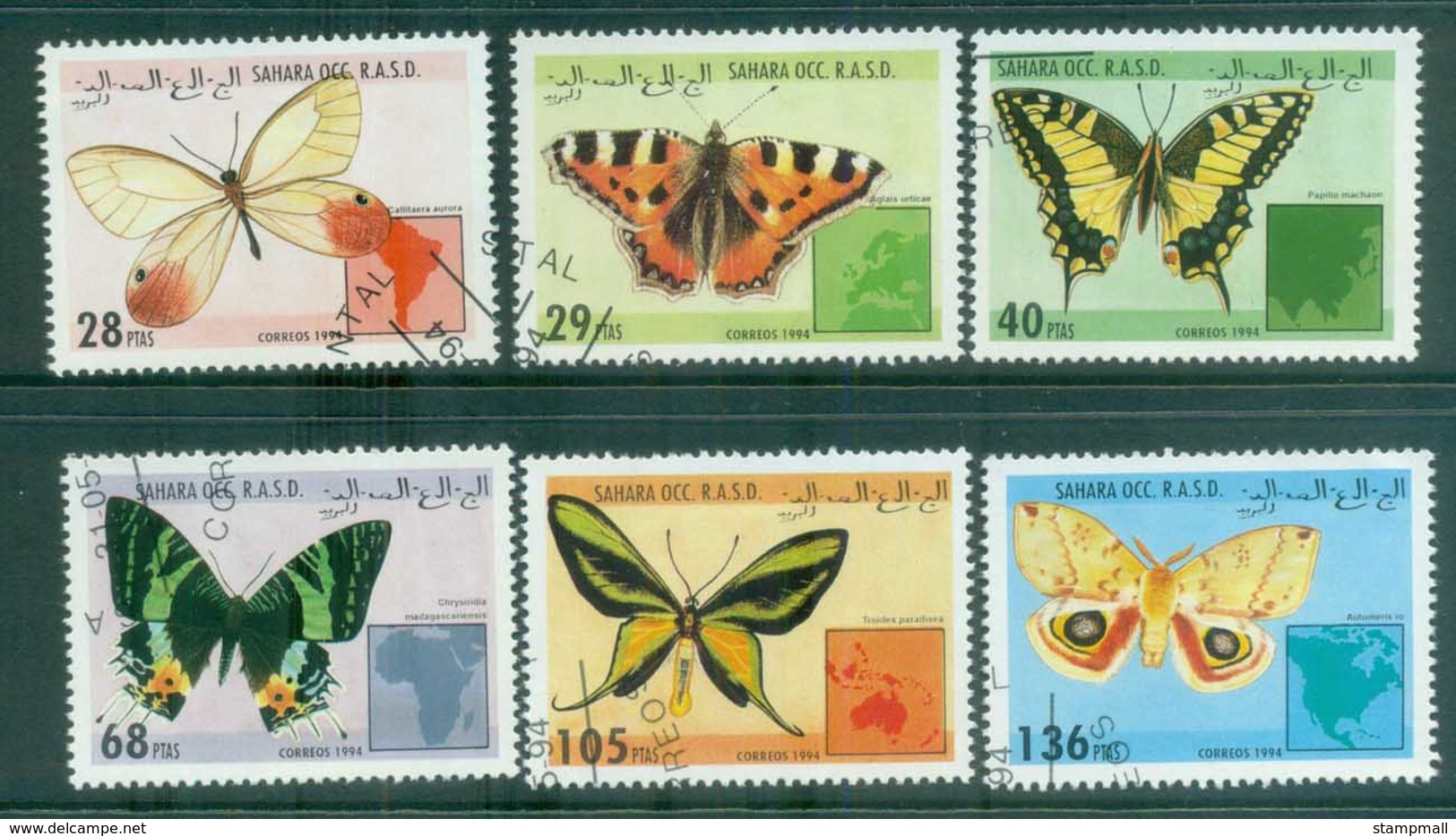 Sahara Occidental 1994 Butterflies CTO - Otros - África