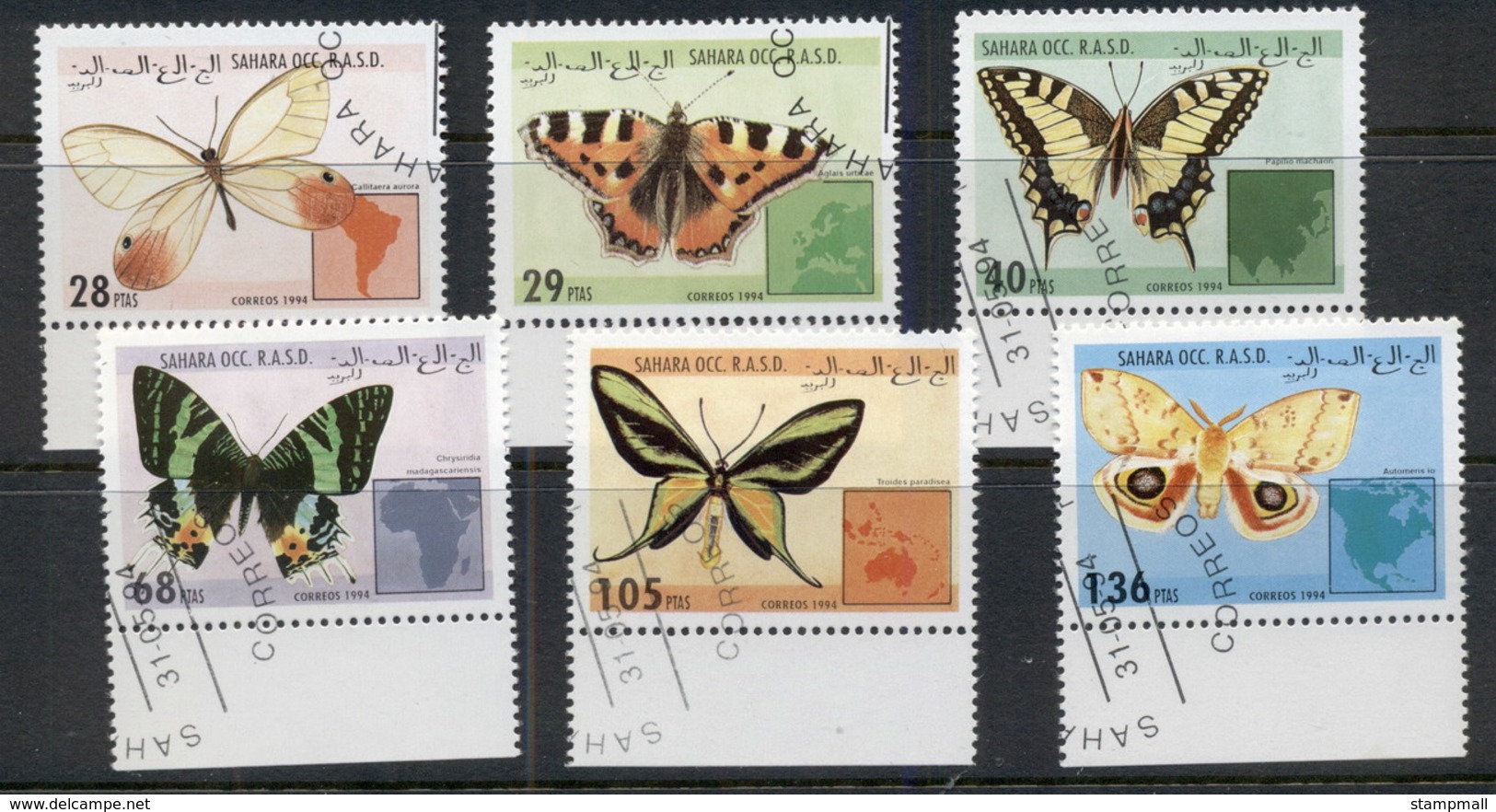 Sahara Occidental 1994 Insects Butterflies CTO - Africa (Other)