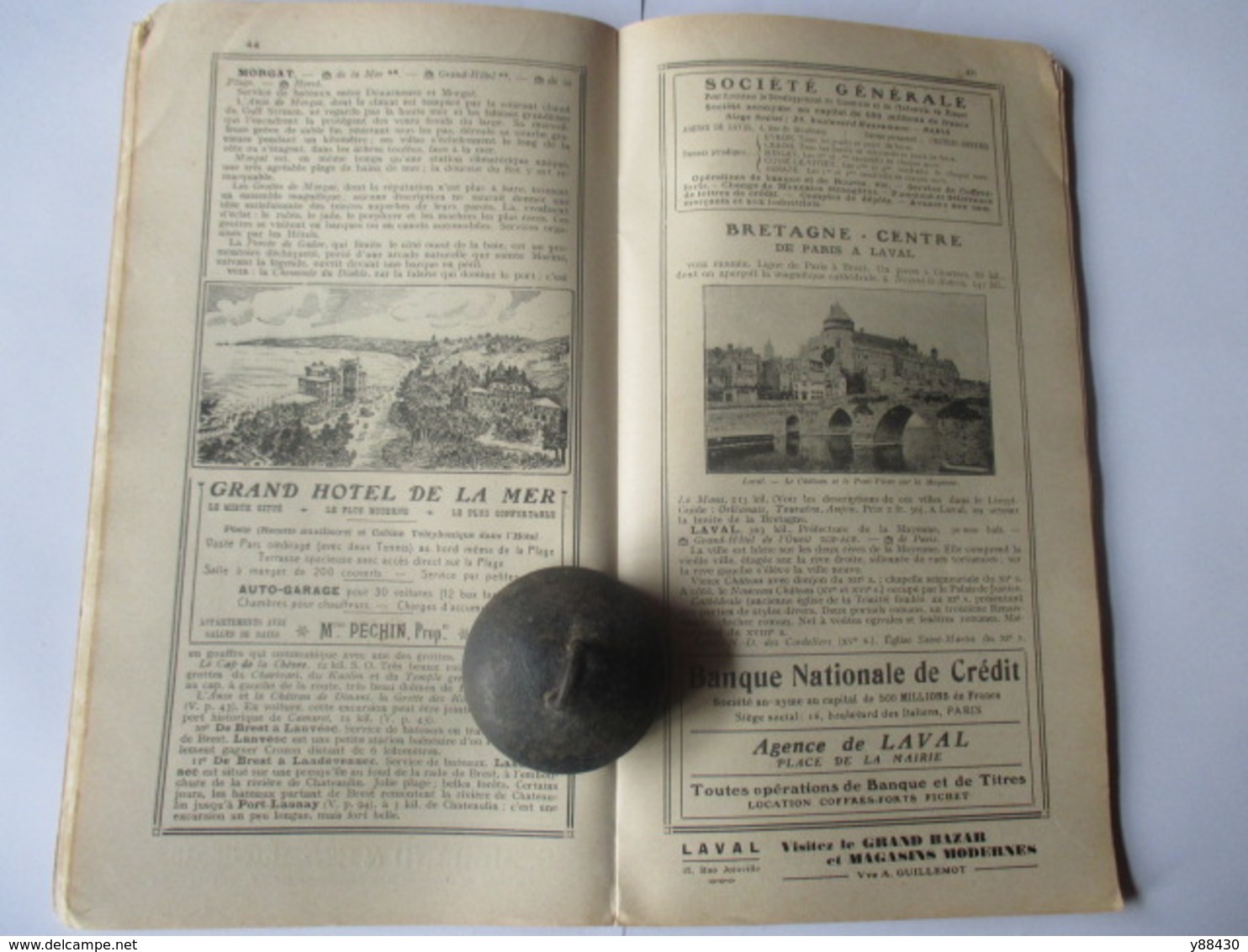 Livret Guides du Touriste THIOLIER de 1922 - LA BRETAGNE - du Mont St Michel à Brest et Nantes - 98 pages - 17 photos