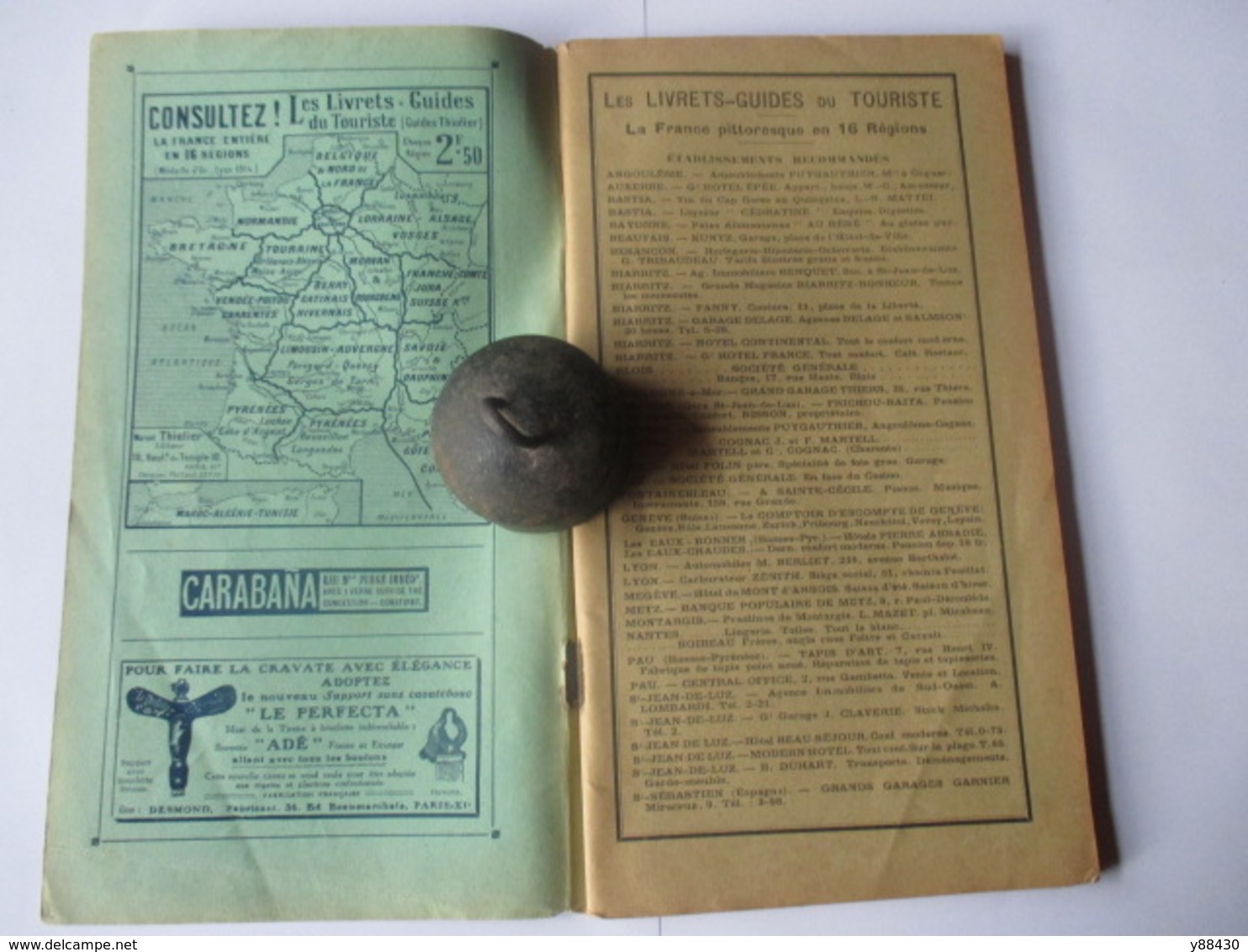 Livret Guides Du Touriste THIOLIER De 1923 - LUXEMBOURG / LORRAINE / ALSACE / VOSGES  - 124 Pages - 25 Photos - Dépliants Touristiques