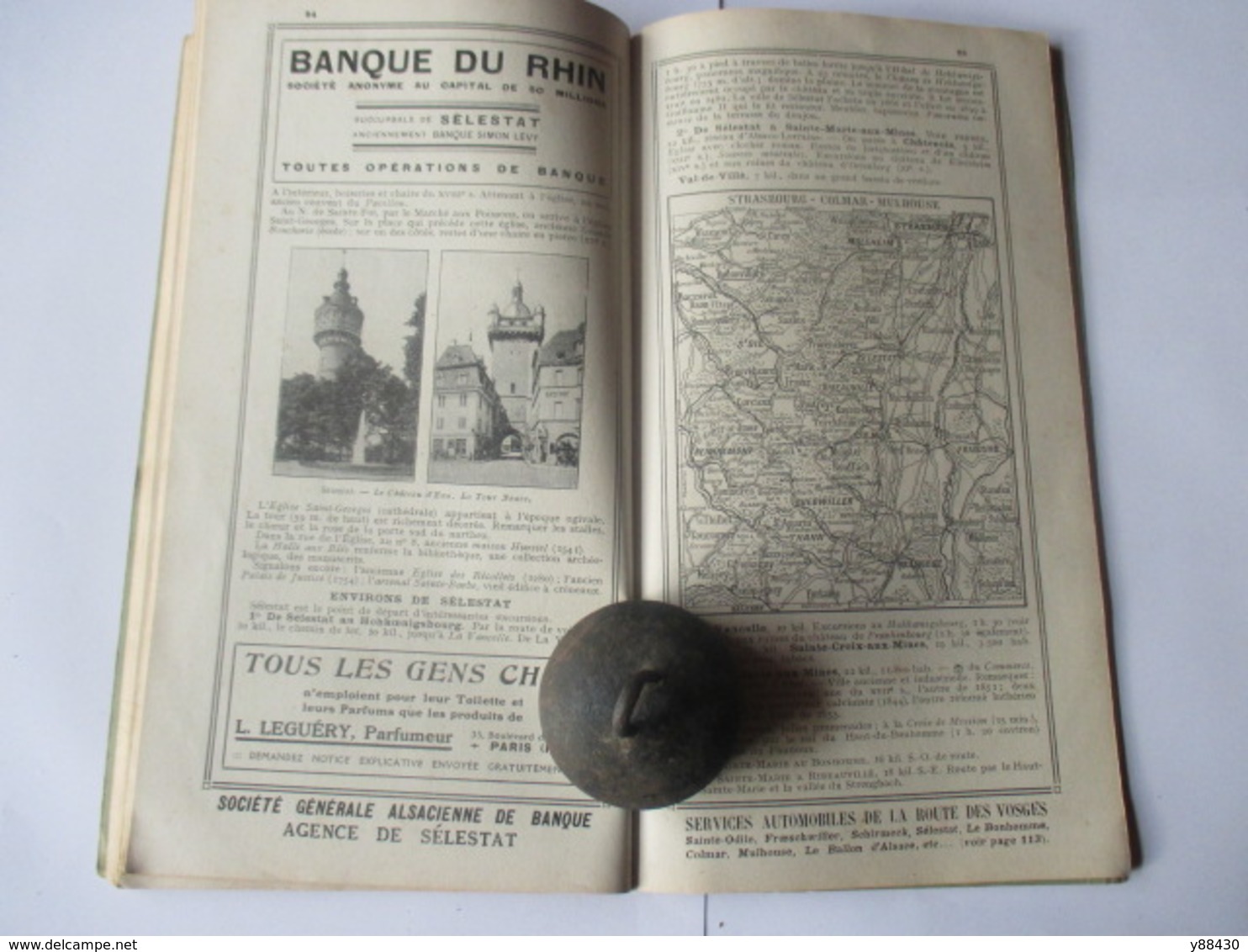 Livret Guides du Touriste THIOLIER de 1923 - LUXEMBOURG / LORRAINE / ALSACE / VOSGES  - 124 pages - 25 photos