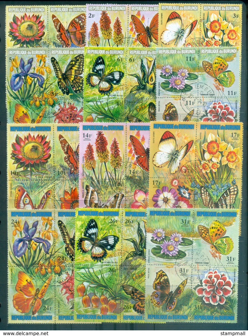 Burundi 1973 Flowers, Insects, Butterflies CTO - Other & Unclassified