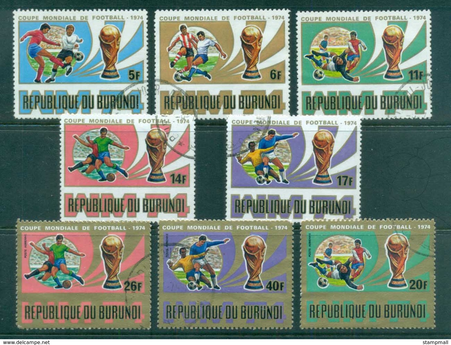 Burundi 1974 World Cup Soccer CTO - Other & Unclassified