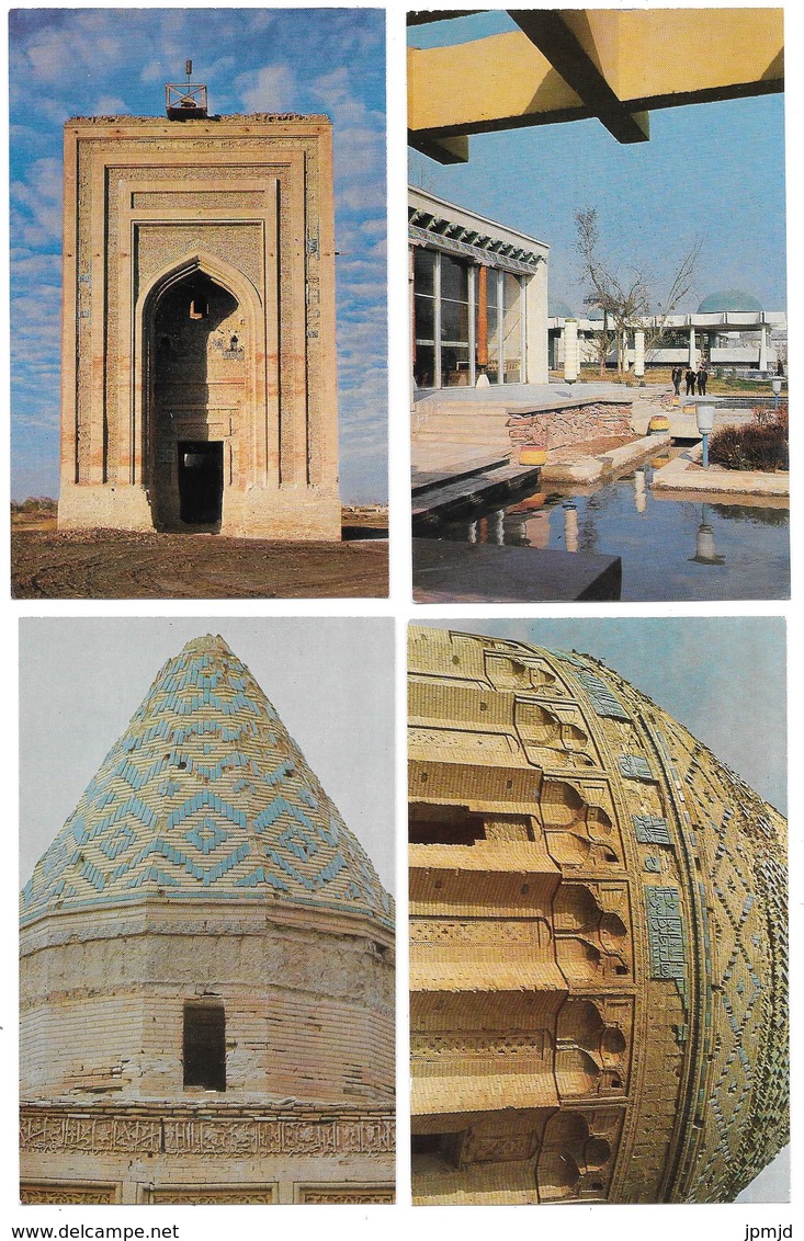 Turkménistan / Ouzbékistan - Kounia-Ourguentch / Tachkent - 1977 - série de 16 cartes postales