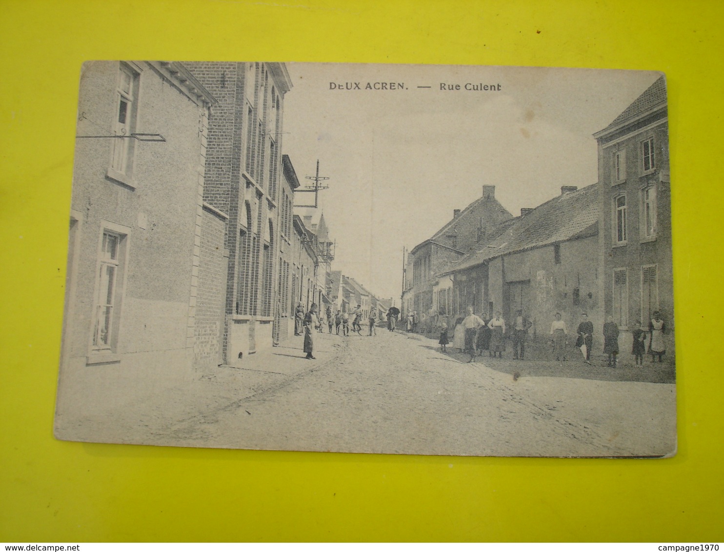 CPA - DEUX ACREN ( LESSINES ATH ) - RUE CULENT ( VOIR ANIMATION - 1922 ) - EDITION PREAUX - Lessines