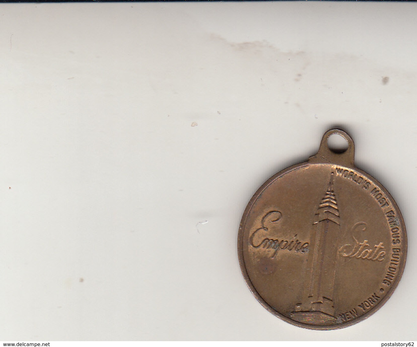 Empire State Building, Medaglia Commemorativa  Grattacielo New York. Anni 80 In Bronzo - Other & Unclassified