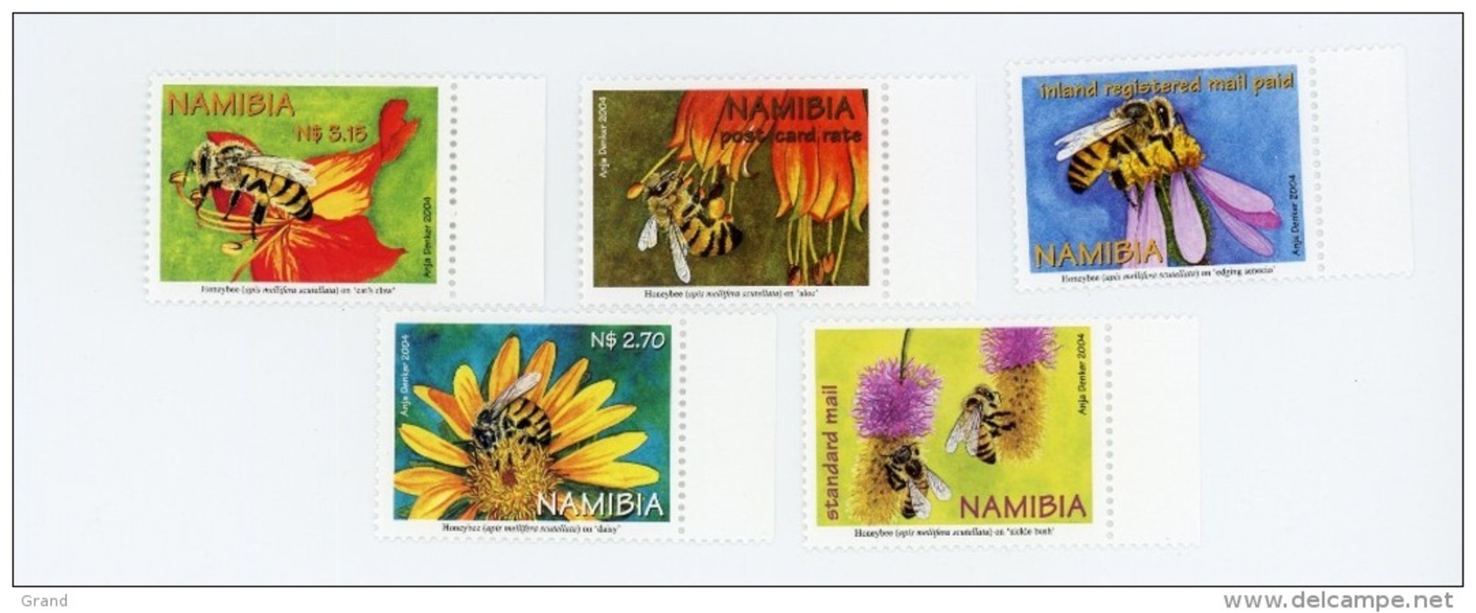 Namibie 2004-Abeilles-YT 1007/11***MNH - Namibie (1990- ...)