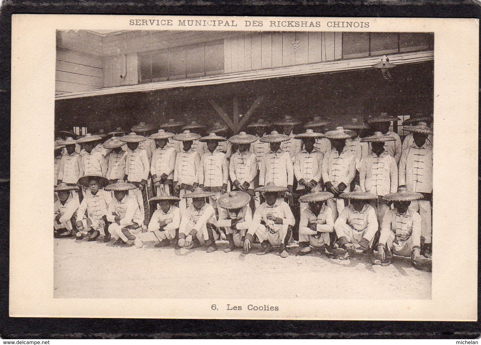 CPA   69   LYON---LES COOLIES---SERVICE MUNICIPAL DES RICKSHAS CHINOIS - Other & Unclassified