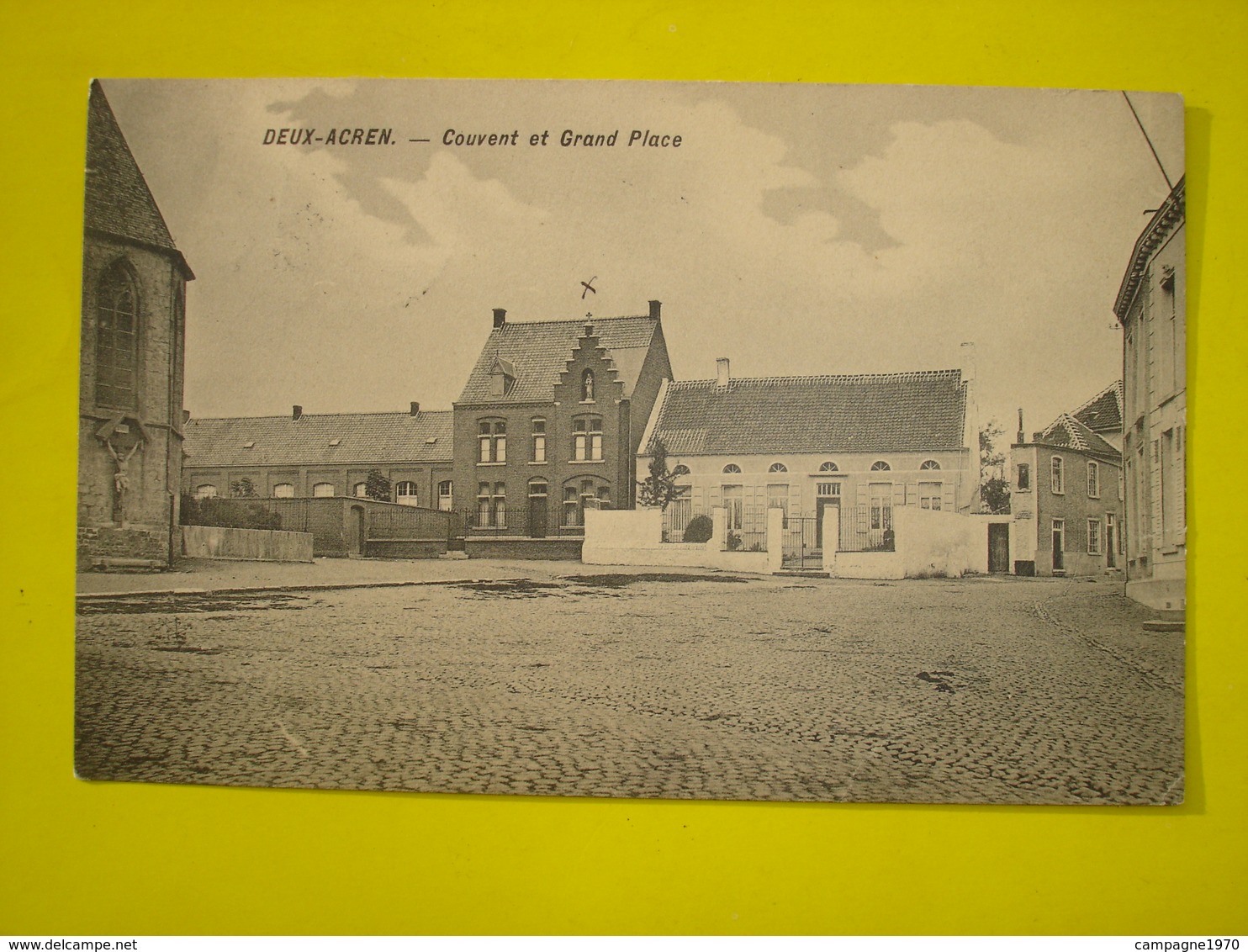 CPA - DEUX ACREN ( LESSINES ATH ) - COUVENT ET GRAND PLACE ( 1912 ) - Lessen