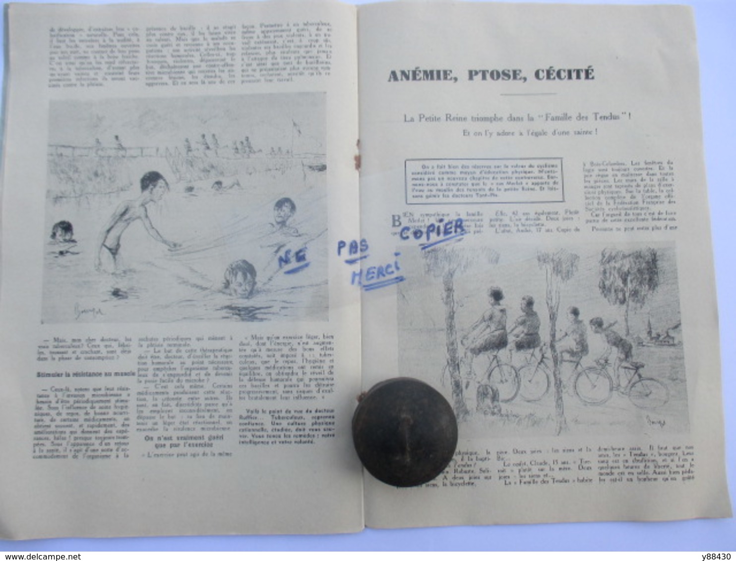 Livret étonnant..! - MIRACLES - GUERISONS PAR LA CULTURE PHYSIQUE par F. LOMAZZI - Année début 1900 -36 pages -18 photos