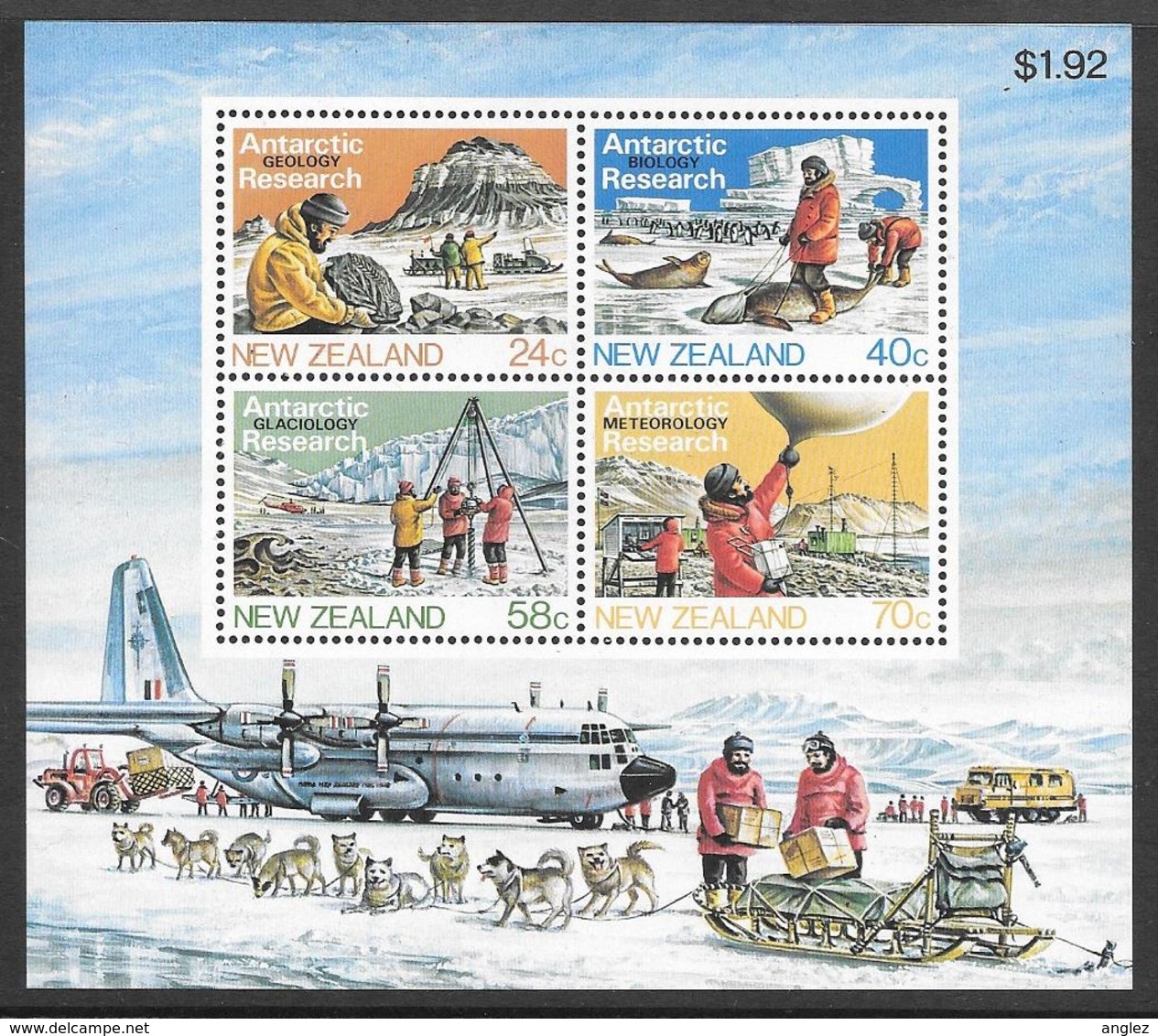 New Zealand - 1984 Antarctic Research Miniature Sheet - MNH - Neufs