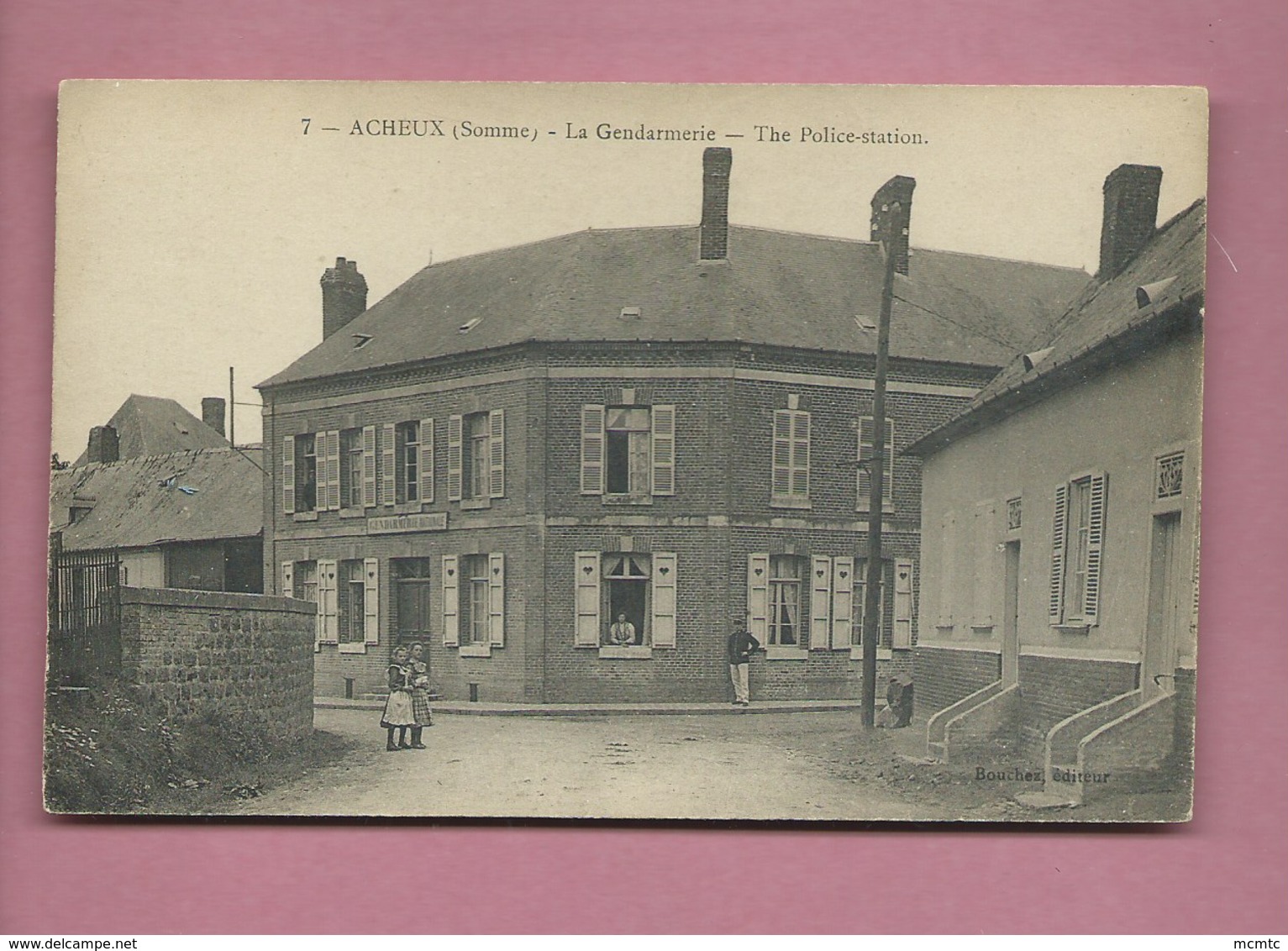 CPA - Acheux  - (Somme) - La Gendarmerie  - The Police Station - Acheux En Amienois