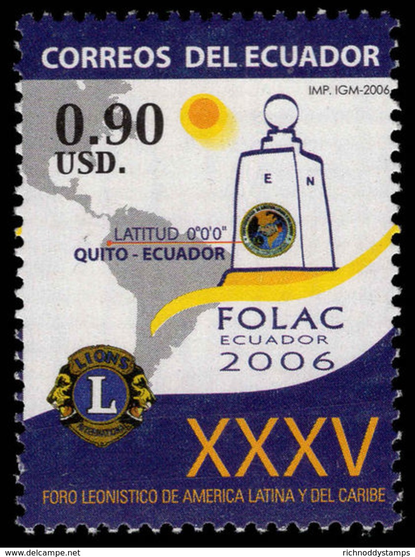 Ecuador 2006 Lions Umounted Mint. - Ecuador
