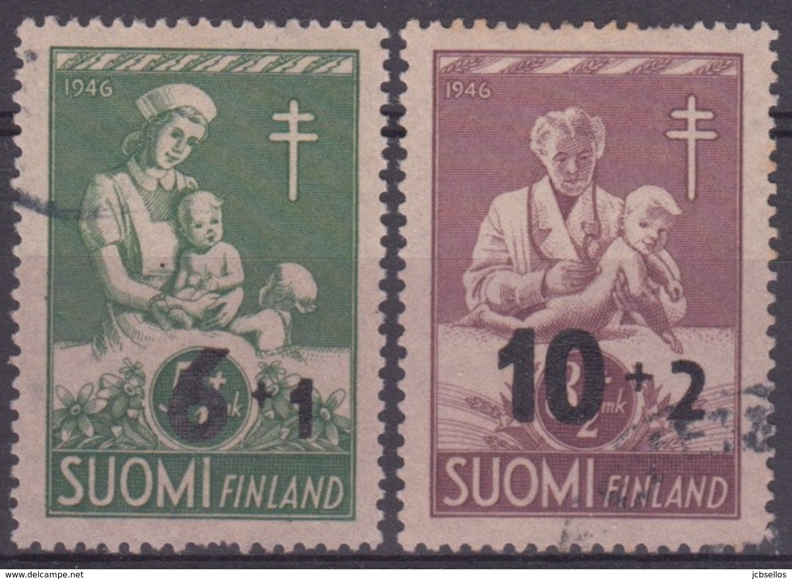 FINLANDIA 1947 Nº 324/25 USADO - Usati