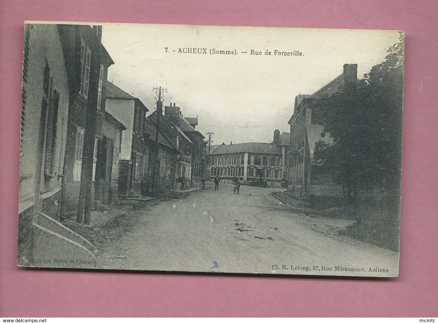 CPA -   Acheux - ( Somme ) -  Rue De Forceville - Acheux En Amienois