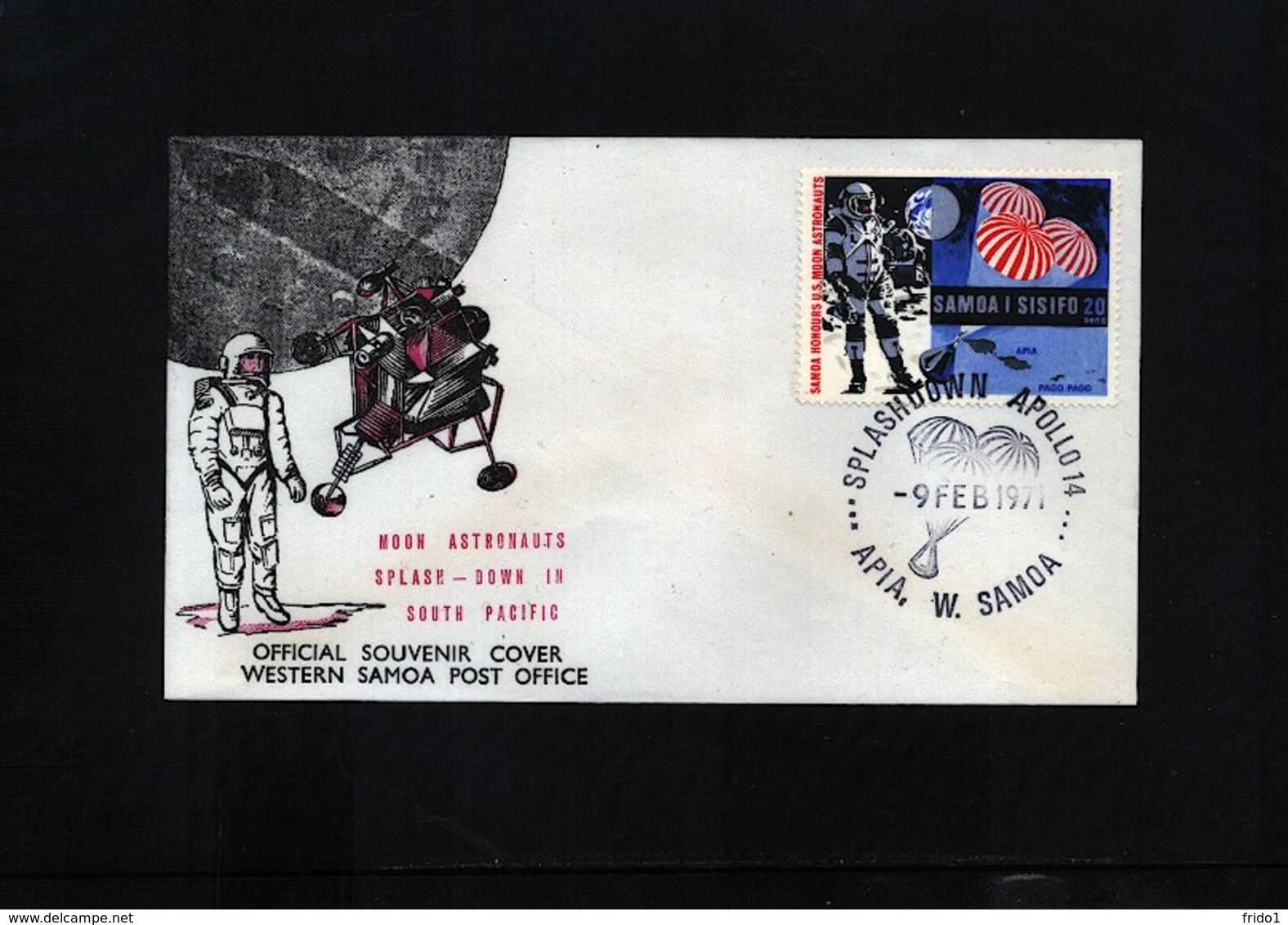 Samoa And Sisifo 1971 Moon Astronauts Interesting Cover - Oceania