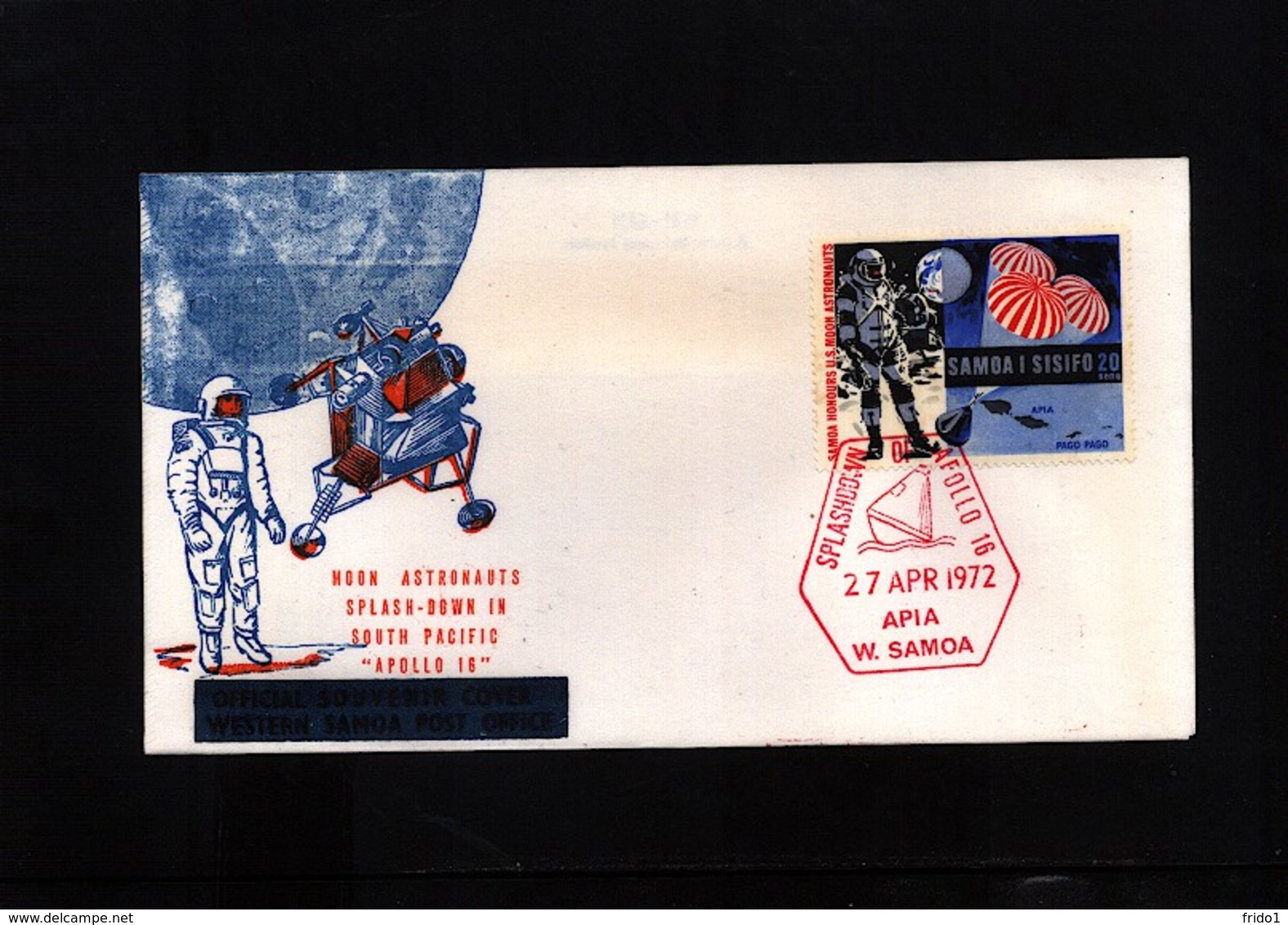 Samoa And Sisifo 1971 Moon Astronauts Interesting Cover - Océanie