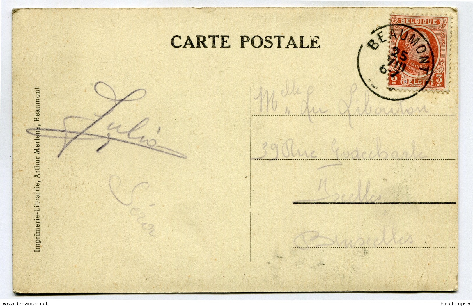 CPA - Carte Postale - Belgique - Beaumont - Vallée De La Hantes ( SV5565 ) - Beaumont