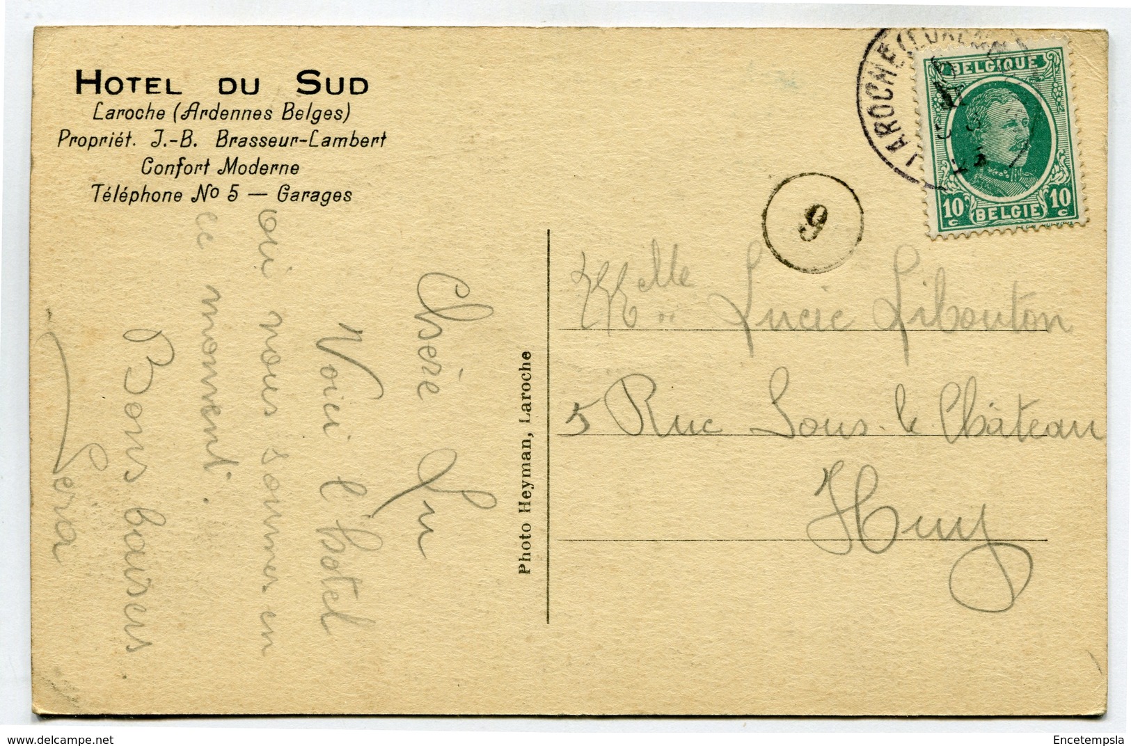 CPA - Carte Postale - Belgique - Laroche - Hôtel Du Sud ( SV5568 ) - La-Roche-en-Ardenne