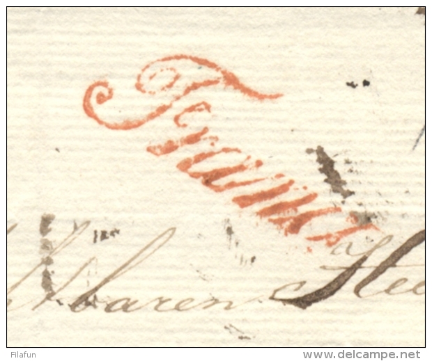Nederland - 1836 - Omslag Van DEVENTER FRANCO Naar Zwolle - ...-1852 Voorlopers