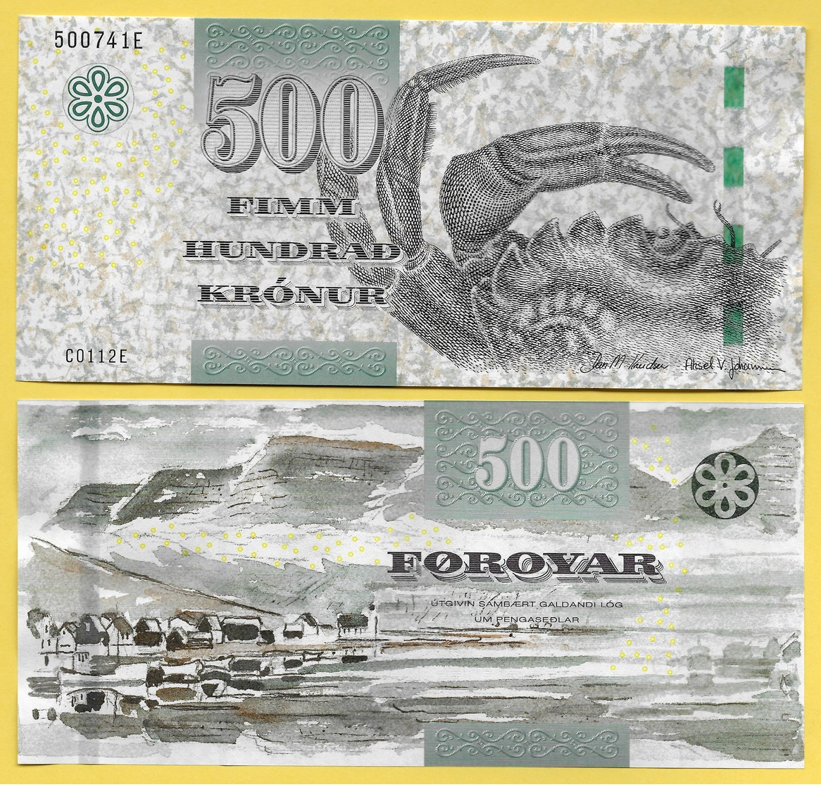 Faroe Islands 500 Kronur P-32 2011 UNC - Isole Faroer