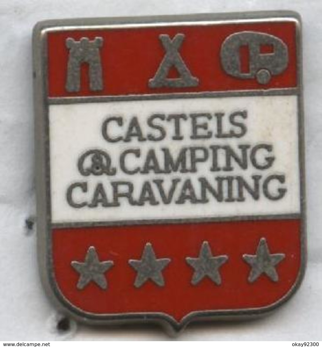 Pin's Camping Caravaning Caravane - Other & Unclassified