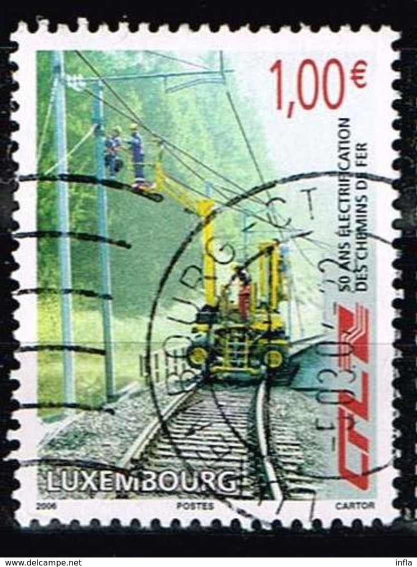 Luxemburg 2006, Michel# 1706 O 50 Years Of Electrification Of The Luxembourg Rail Network - Gebraucht