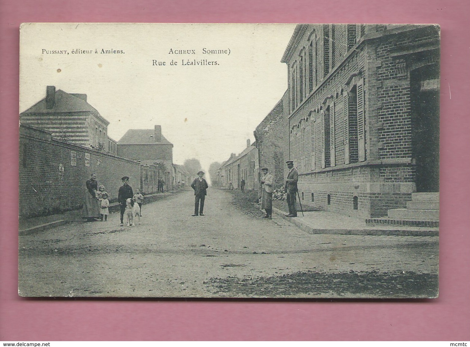 CPA  - Acheux  -(Somme) -  Rue De Léalvillers - Acheux En Amienois