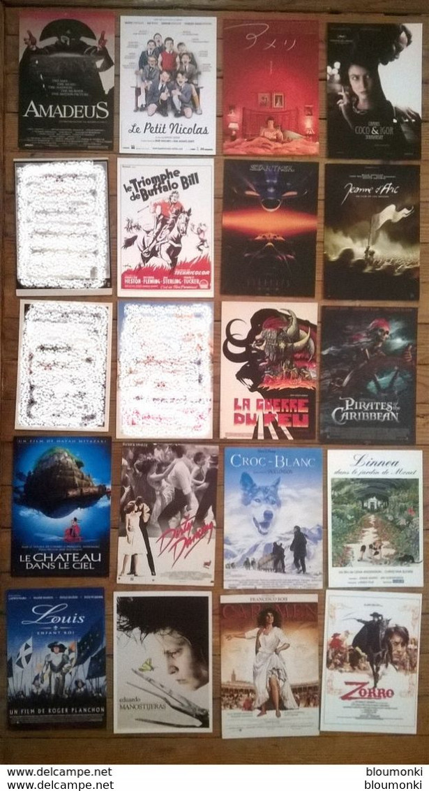 Lot De 52 Cartes Postales CINEMA /  AFFICHES DE FILMS - Posters Op Kaarten