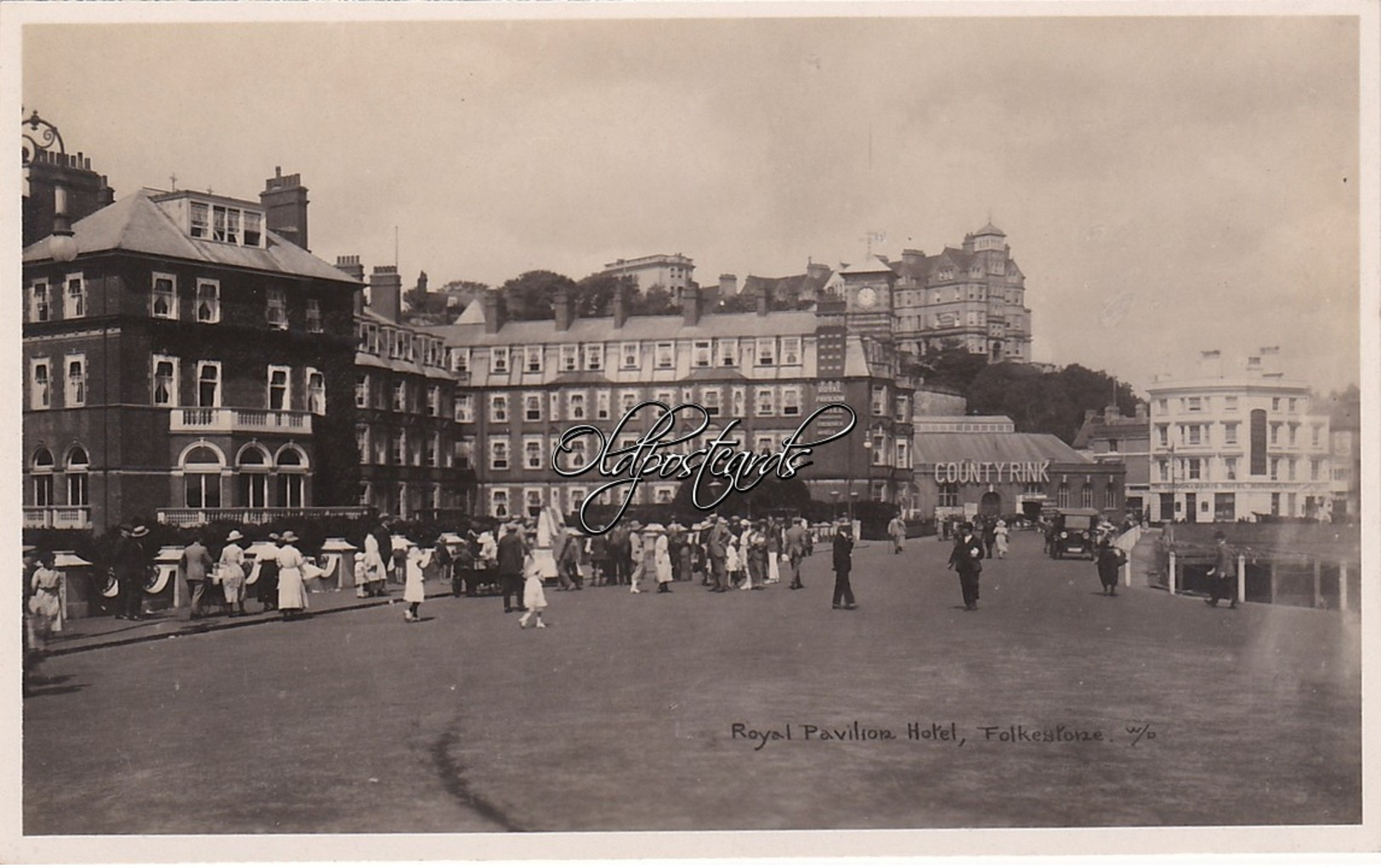 Old  Real Photo Postcard;Royal Pavilion Hotel. Folkstone. C1900? - Folkestone