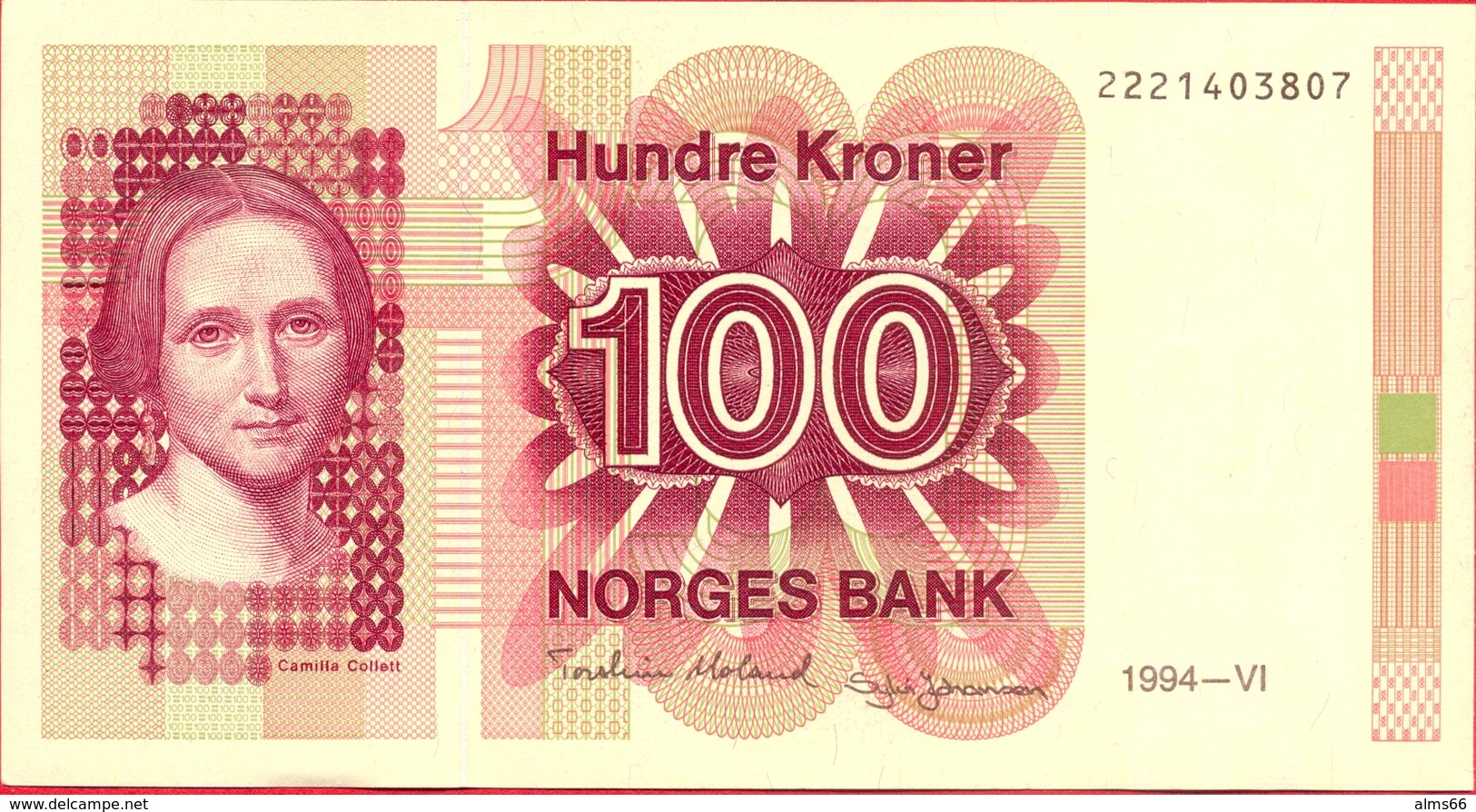 Norway 100 Kroner 1994 UNC Pic 43e - Norvège