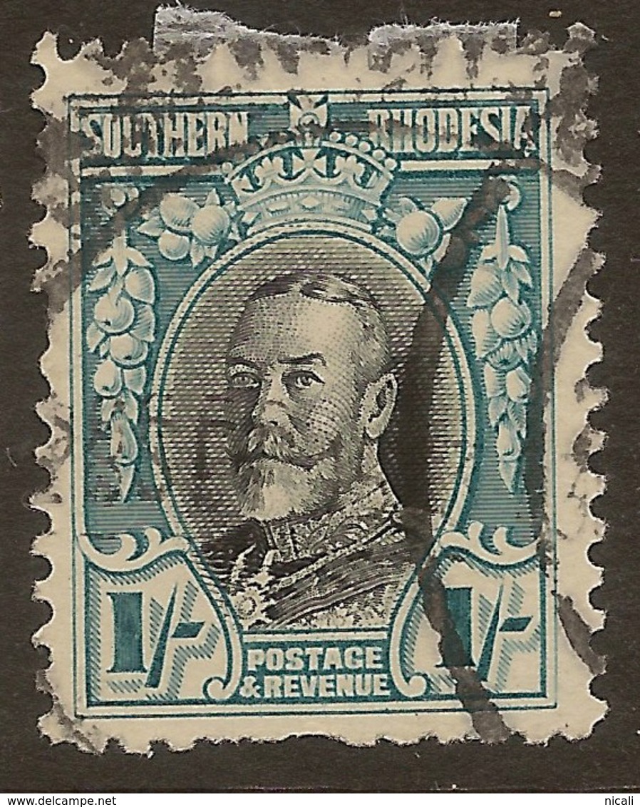 SOUTHERN RHODESIA 1931 1/- KGV P11.5 SG 23a U ##SH74 - Southern Rhodesia (...-1964)