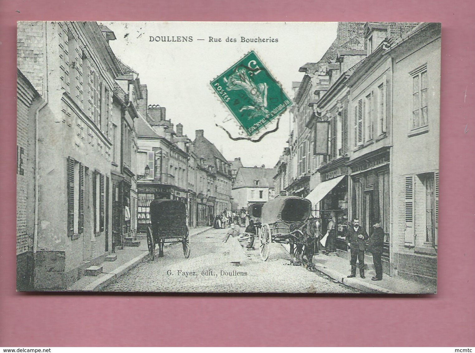 CPA - Doullens  - Rue Des Boucheries - Doullens