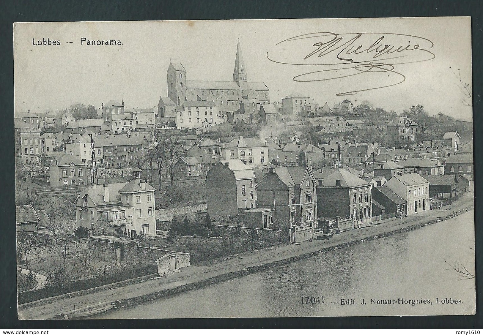 LOBBES. Vue Panoramique. 1911. 2 Scans. - Lobbes