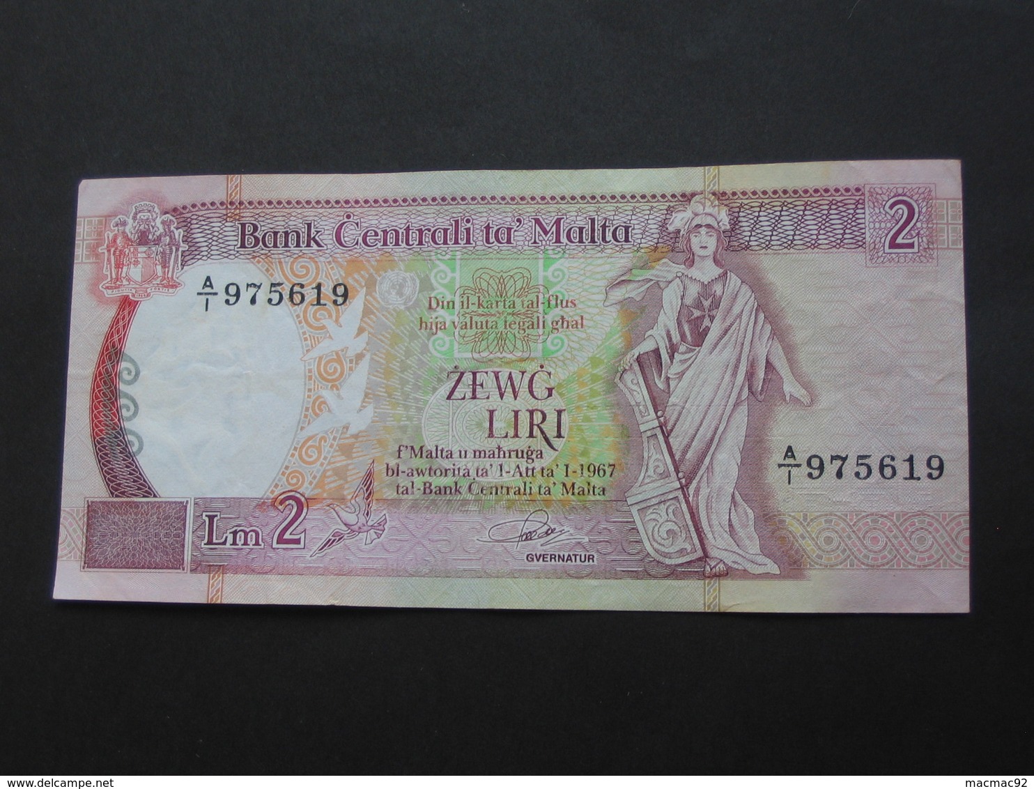 MALTE - 2 Zewg Liri 1994 - Bank Centrali Ta Malta   **** EN ACHAT IMMEDIAT  **** - Malte