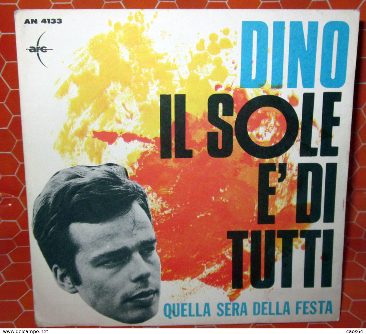 DINO IL SOLE E' DI TUTTI   COVER NO VINYL 45 GIRI - 7" - Accessoires, Pochettes & Cartons