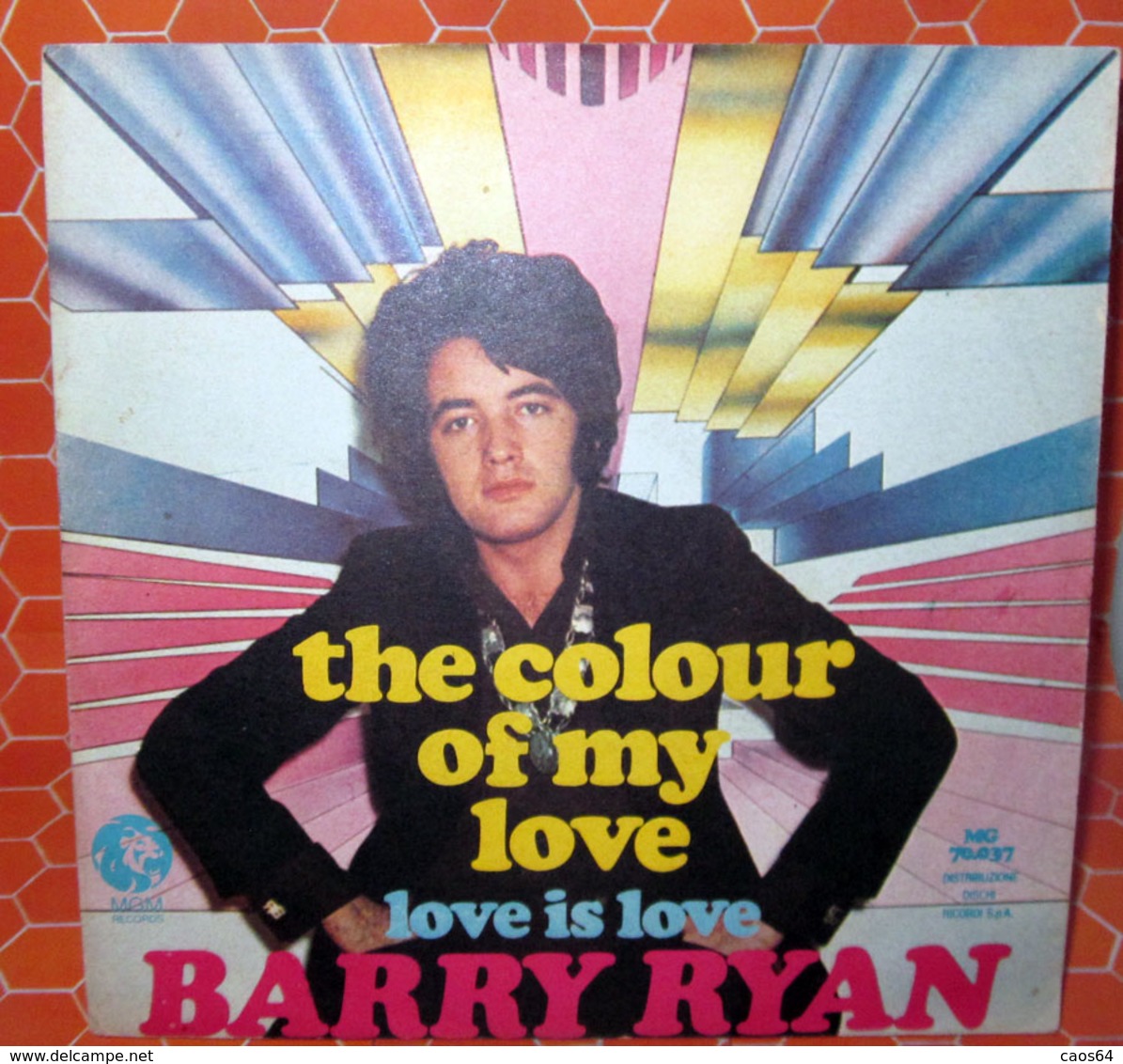 BARRY RYAN THE COLOUR OF MY LOVE   COVER NO VINYL 45 GIRI - 7" - Accessories & Sleeves