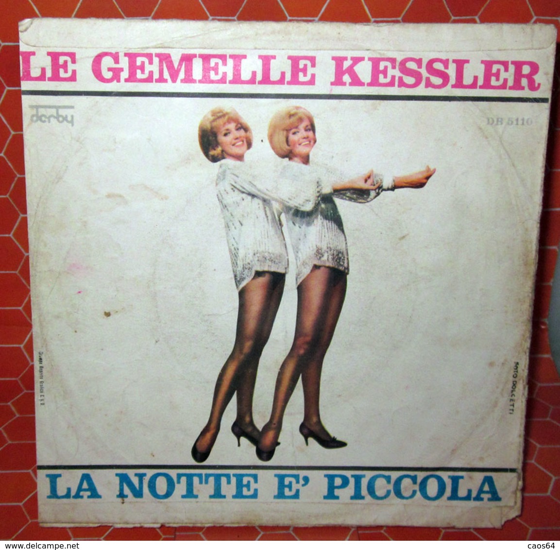 LE GEMELLE KESSLER LA NOTTE E' PICCOLA   COVER NO VINYL 45 GIRI - 7" - Accessori & Bustine