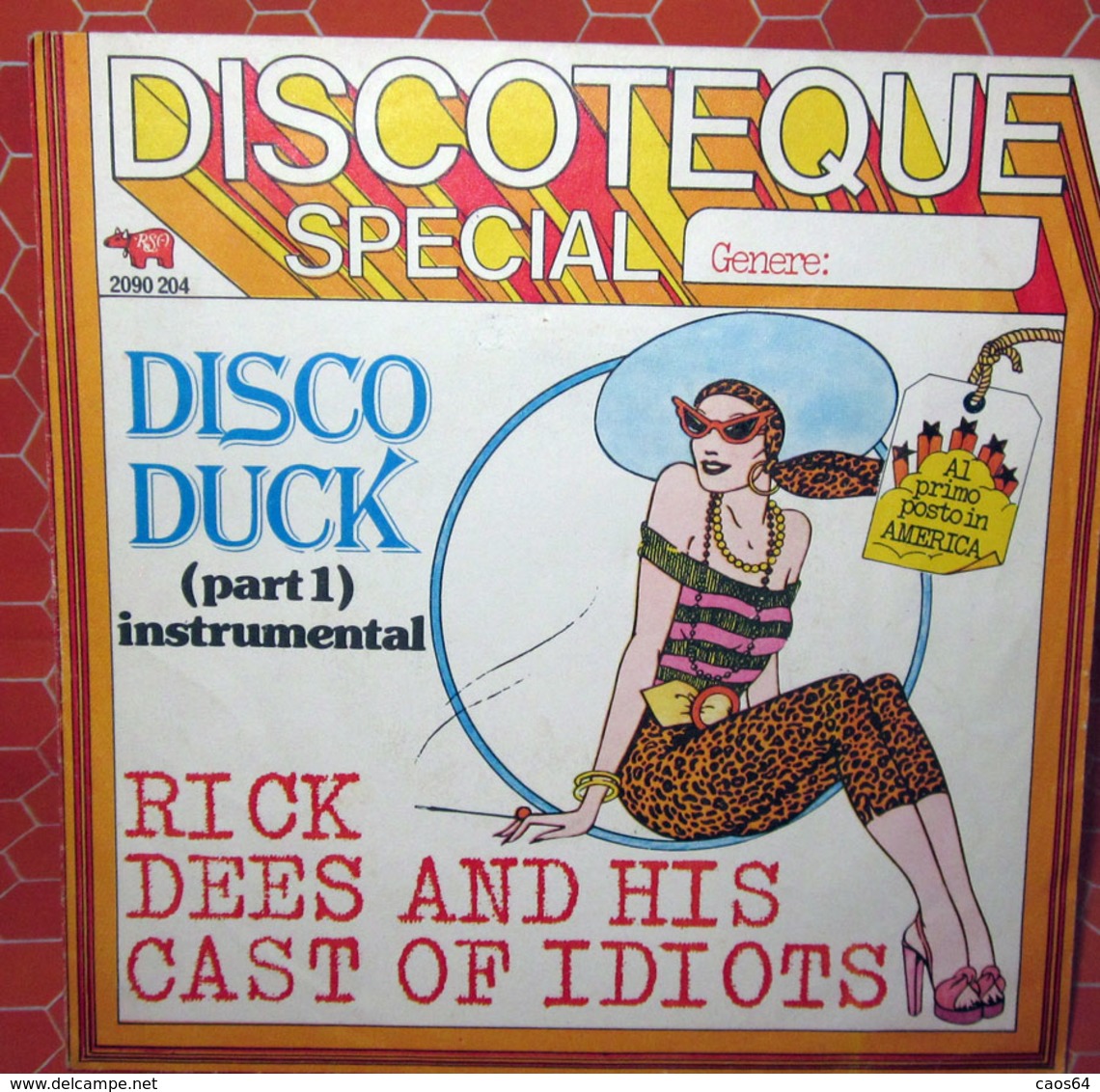 DISCO DUCK PART 1 INSTRUMENTAL  COVER NO VINYL 45 GIRI - 7" - Zubehör & Versandtaschen