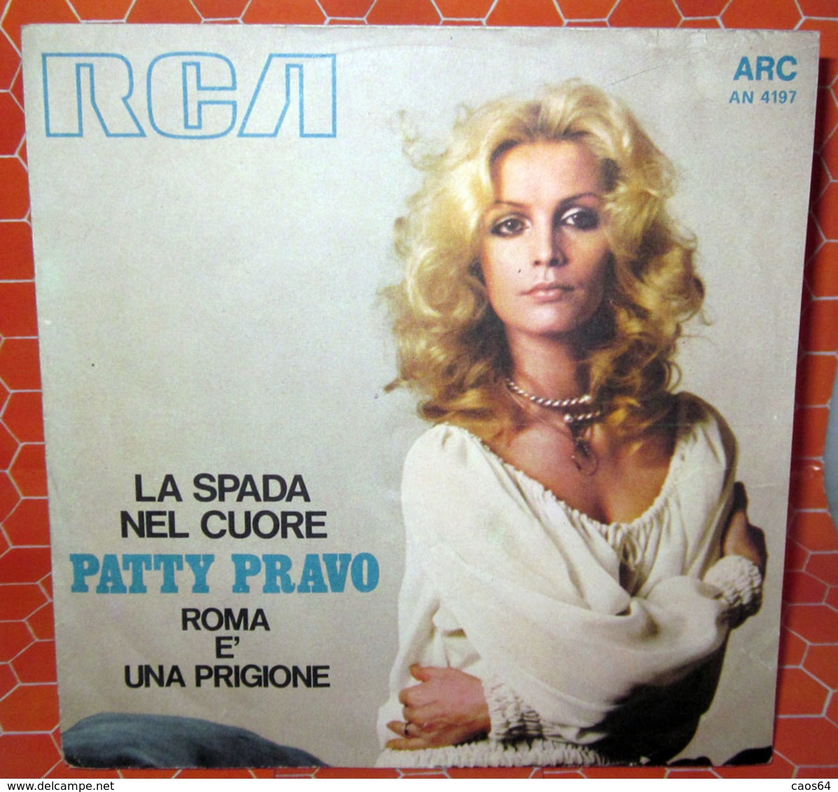 PATTY PRAVO LA SPADA NEL CUORE  COVER NO VINYL 45 GIRI - 7" - Accessori & Bustine