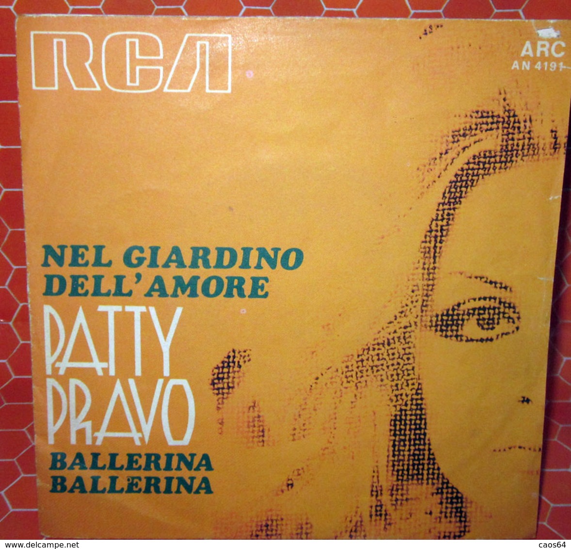 PATTY PRAVO NEL GIARDINO DELL'AMORE  COVER NO VINYL 45 GIRI - 7" - Accessories & Sleeves