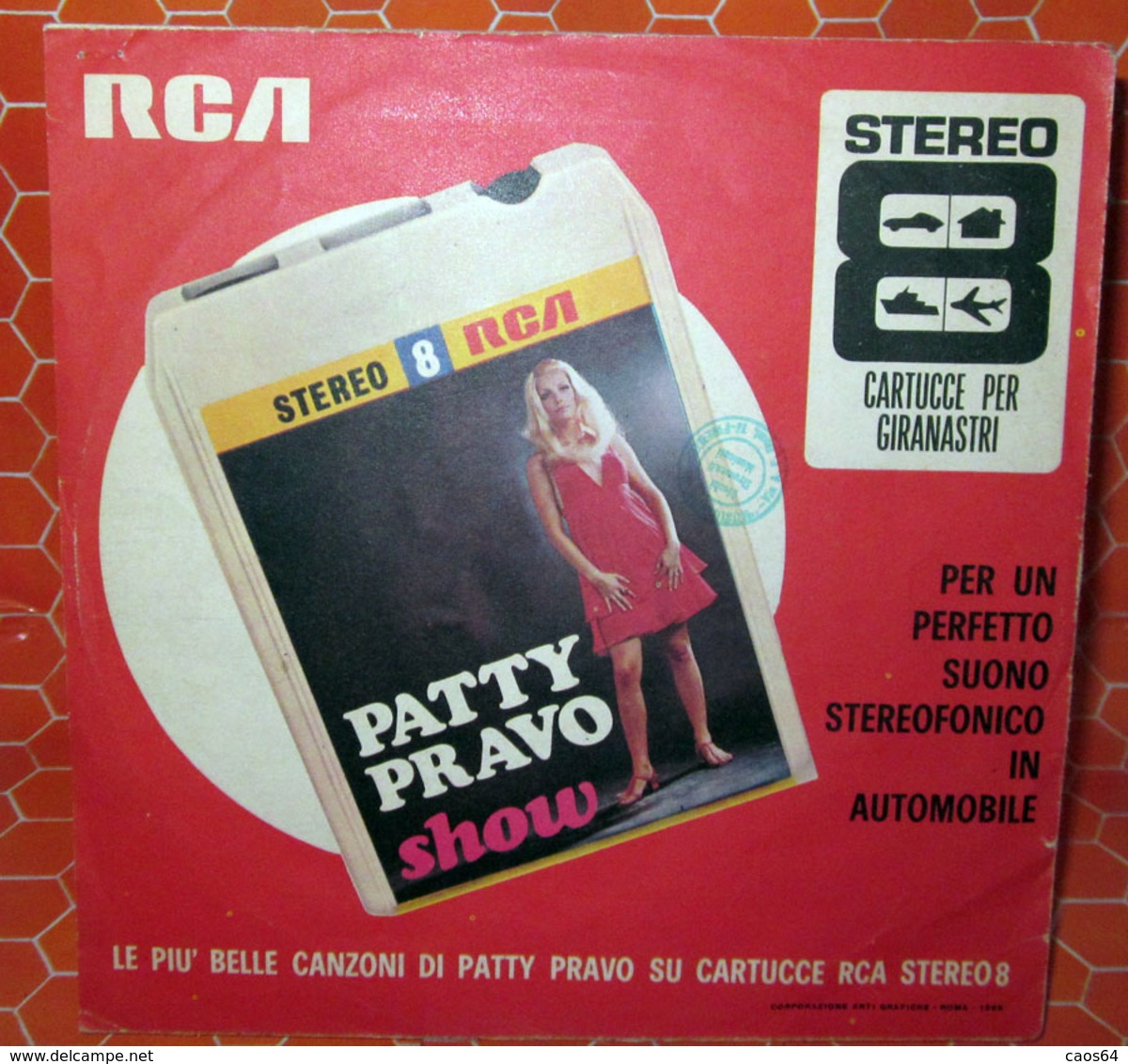 PATTY PRAVO NEL GIARDINO DELL'AMORE  COVER NO VINYL 45 GIRI - 7" - Accessoires, Pochettes & Cartons