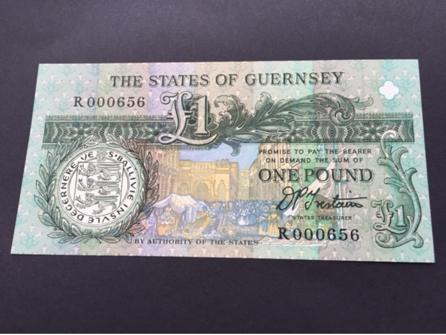 GUERNESEY P52B 1 POUND 1991 UNC - Guernesey