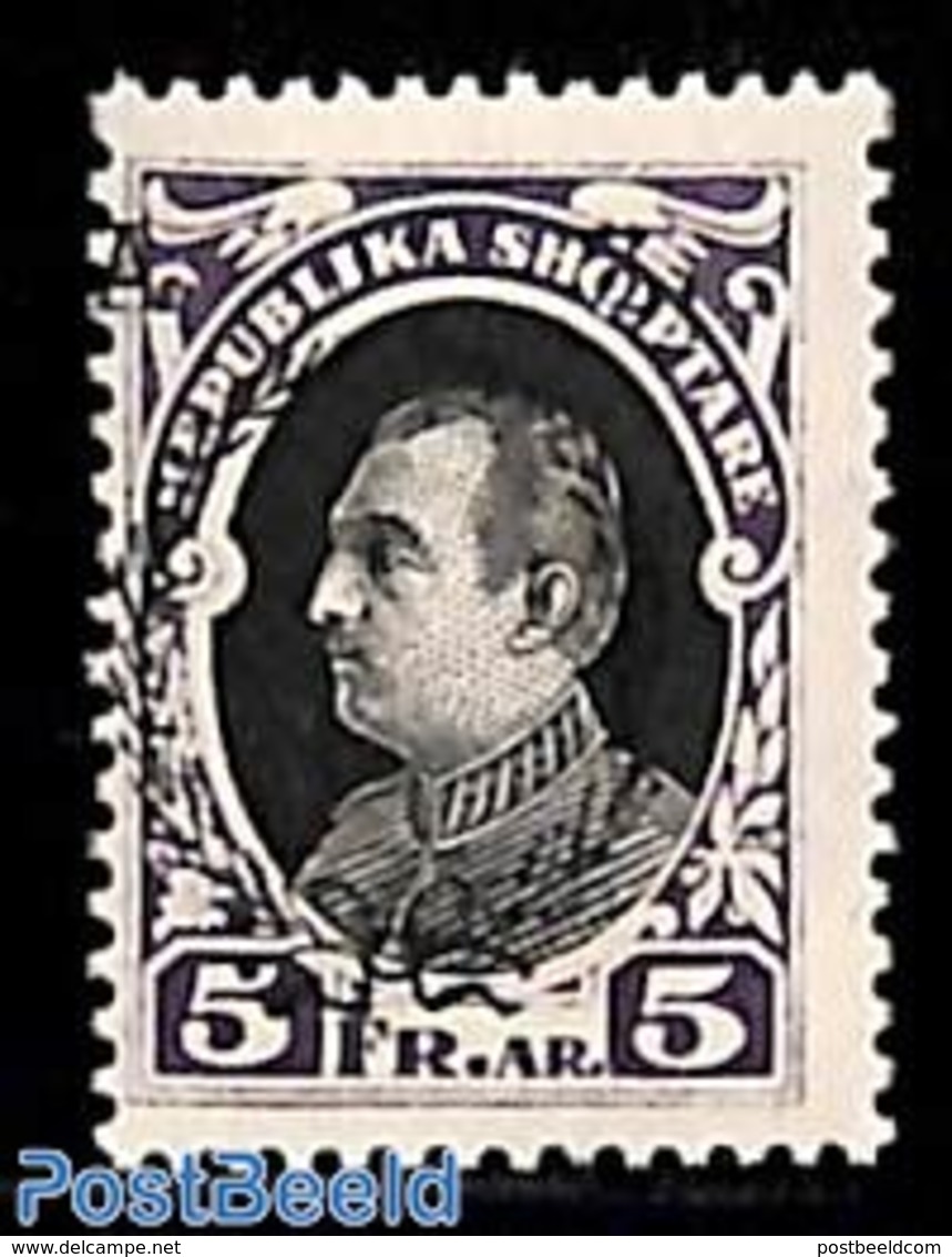 Albania 1925 5Fr, Stamp Out Of Set, (Mint NH) - Albania