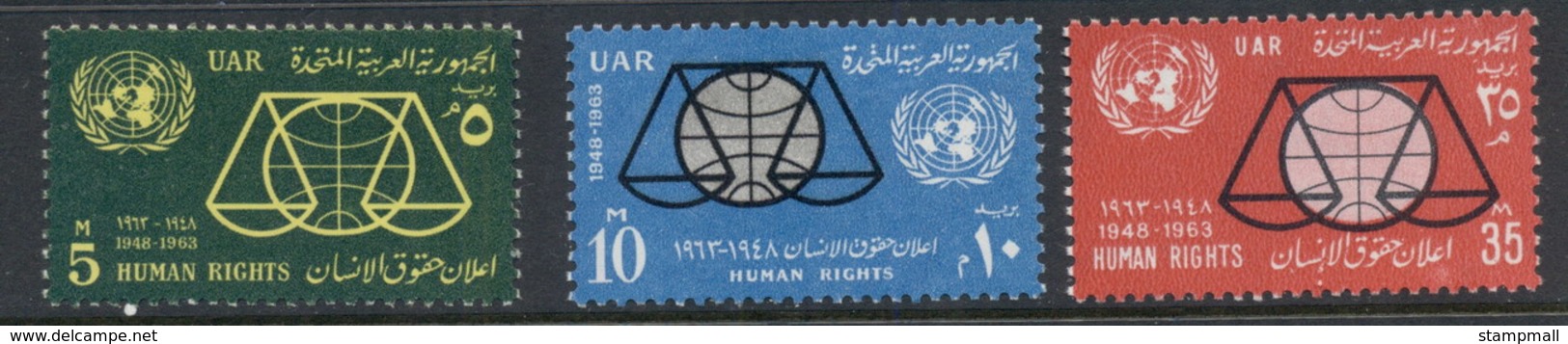 Egypt 1963 Declaration Of Human Rights MUH - Used Stamps