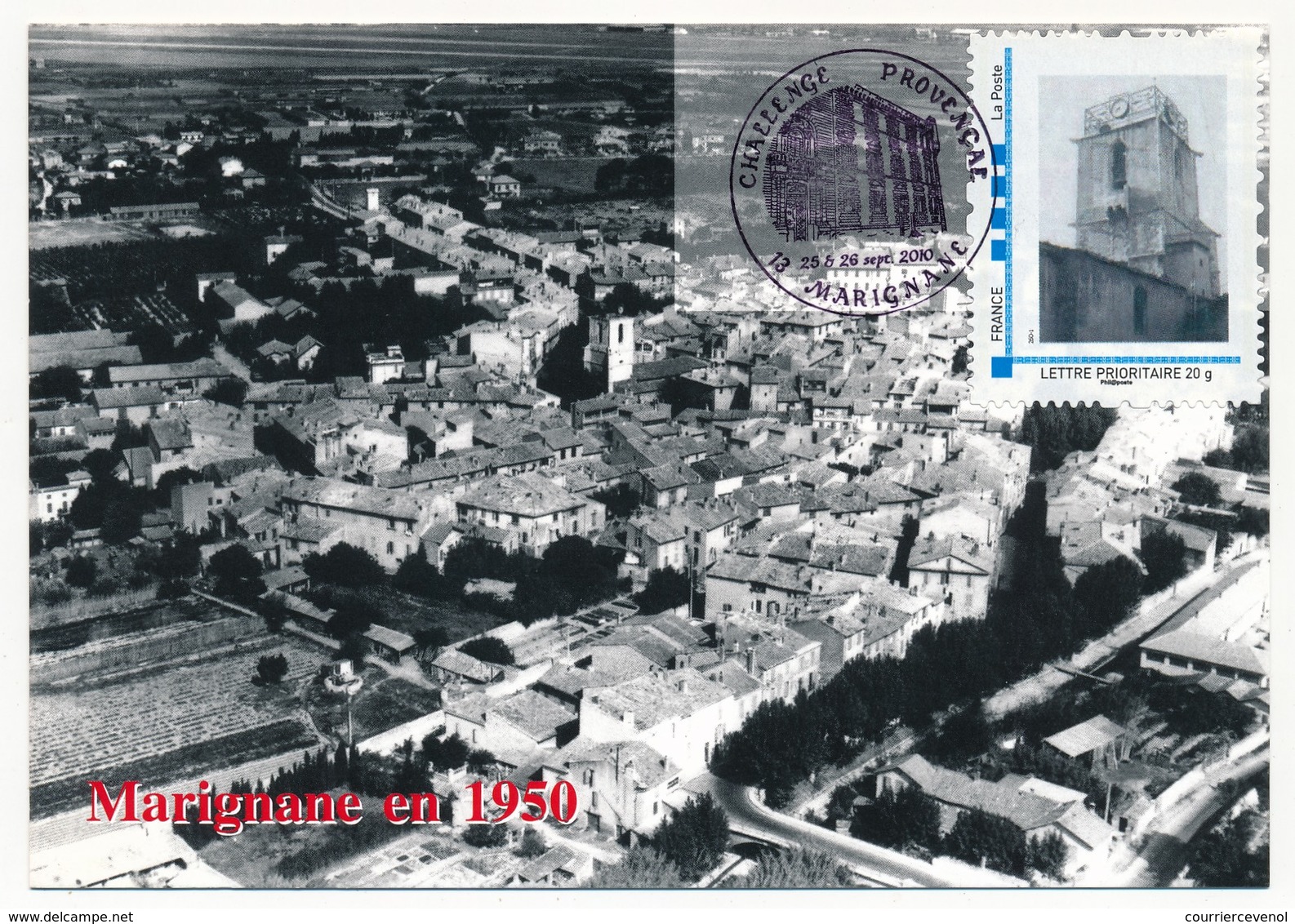 FRANCE - Carte Maximum - MARIGNANE (13) En 1950 - Timbre Lettre Prioritaire Mairie Marignane - Autres & Non Classés